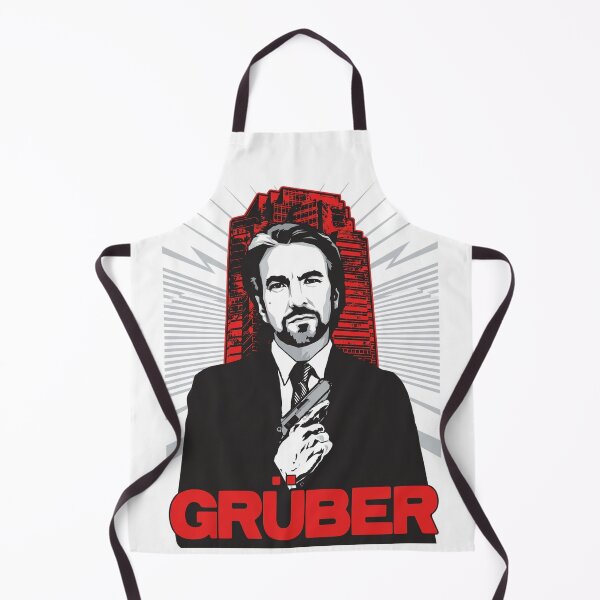 Artikelvorschau, Die Hard Weihnachtsparty Weihnachten Hans Gruber Design Nakatomi Plaza 1988 Pullover T-Shirt Tasse Kleid Kissen Überwurf Weihnachtsmann Film Schnee Lustig Deck The Hans entworfen und verkauft von Cool Robot Bro..