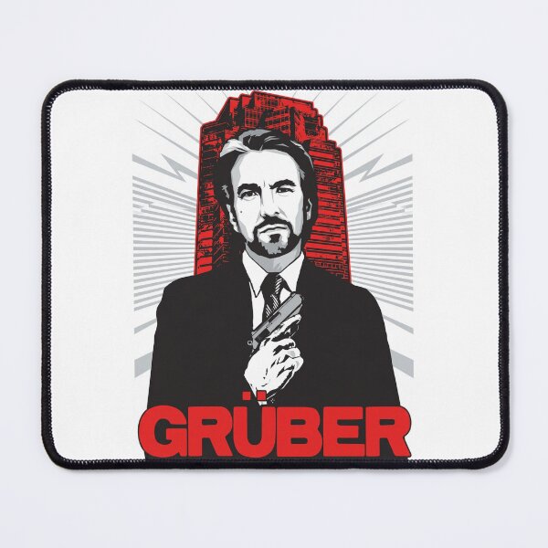 Item preview, Die Hard Christmas Party Xmas Hans Gruber Design Nakatomi Plaza 1988 Jumper Tee Shirt Mug Dress Pillow Throw Santa Movie Snow Funny Deck The Hans designed and sold by Cool Robot Bro..