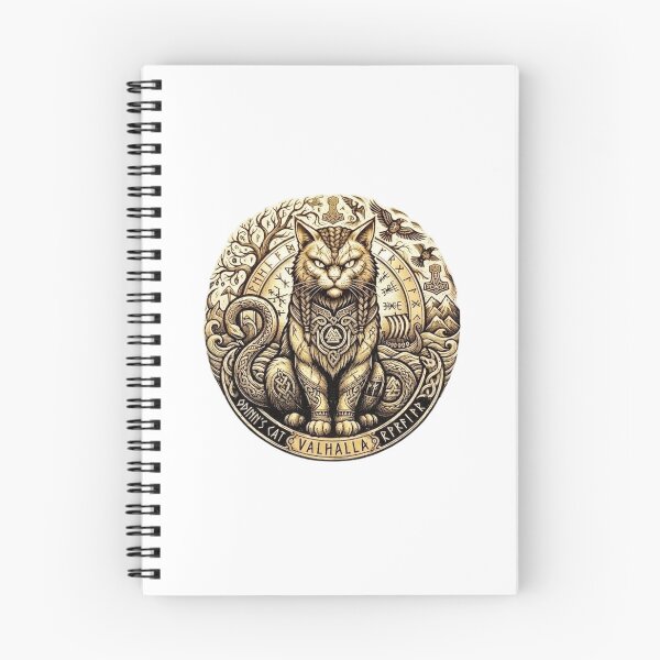 Item preview, Odin's Cat Viking Guardian Valhalla Runic Art designed and sold by NikmaArt.