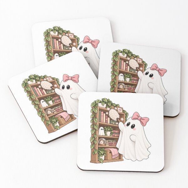 Item preview, Cute Ghost Dusting Bookshelf designed and sold by House Of Hauntlings.