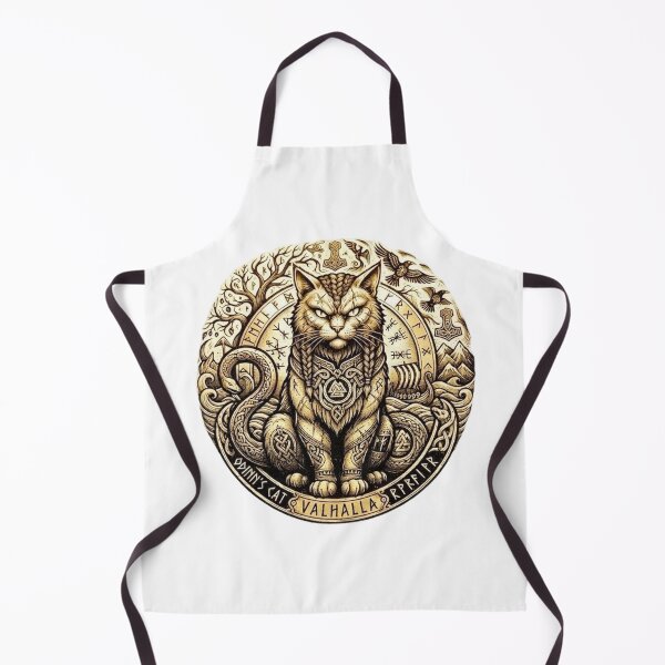 Item preview, Odin's Cat Viking Guardian Valhalla Runic Art designed and sold by NikmaArt.