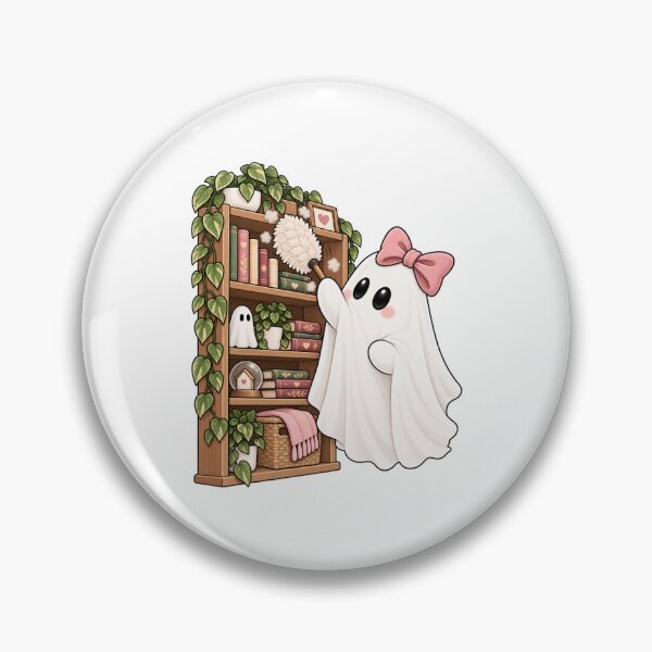 Item preview, Cute Ghost Dusting Bookshelf designed and sold by House Of Hauntlings.