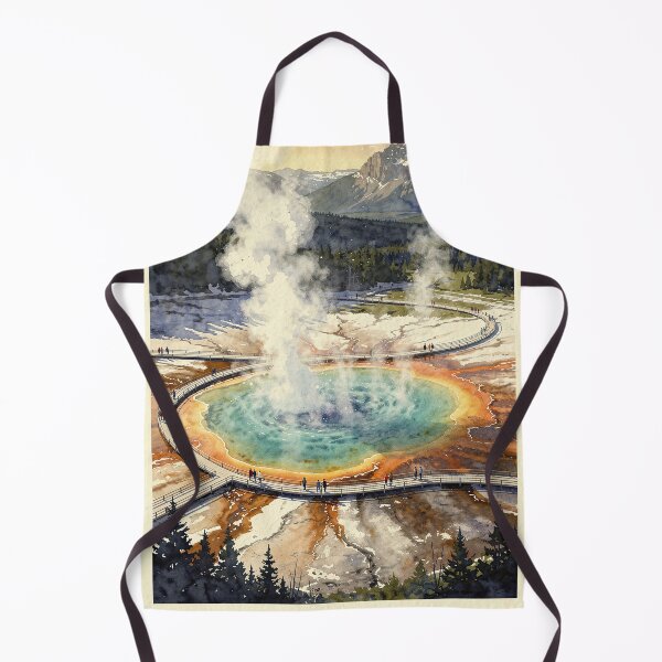 Item preview, Yellowstone National Park Wyoming Vintage Watercolor Travel designed and sold by Teelogic.
