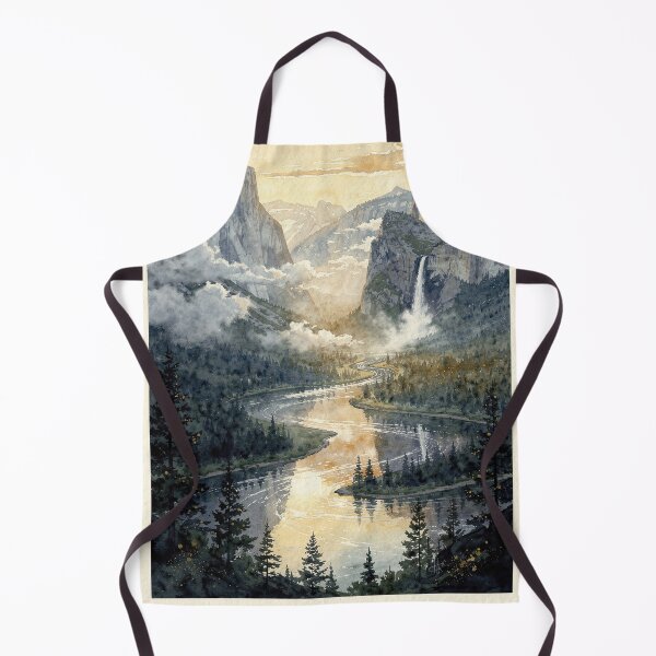 Item preview, Yosemite National Park California Vintage Watercolor Travel designed and sold by Teelogic.