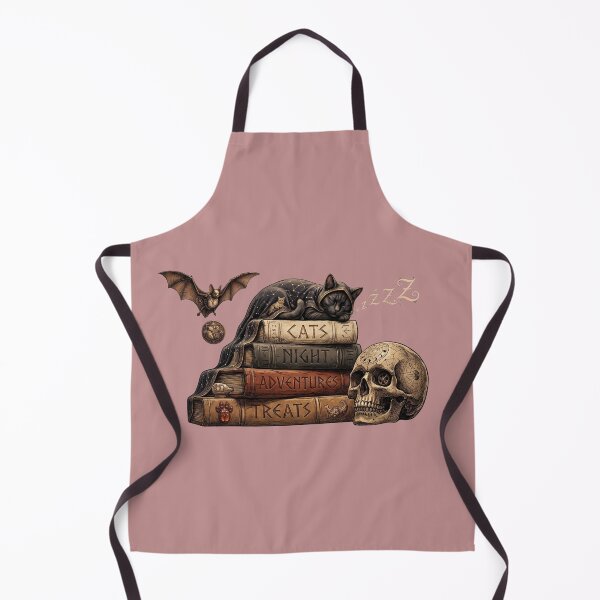 Item preview, Sleeping Black Cat Steampunk Books Dark Academia Halloween designed and sold by Retro Whiskers.