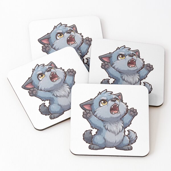 Item preview, Baby Werewolf Howling Halloween Design | Cute Grumpy Wolf Pup Art designed and sold by Neshmi.