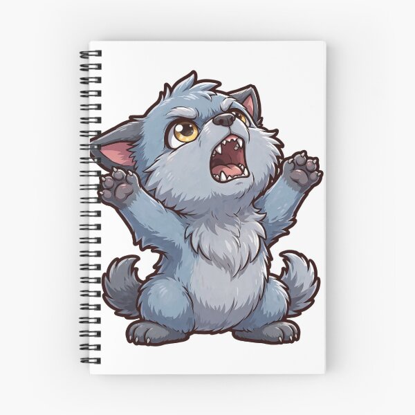 Item preview, Baby Werewolf Howling Halloween Design | Cute Grumpy Wolf Pup Art designed and sold by Neshmi.