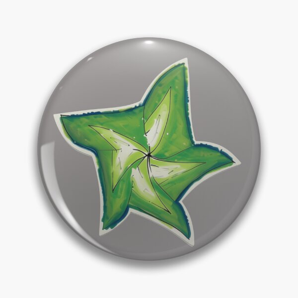 Item preview, Green star in watercolor and ink – Swirl pattern designed and sold by Modecreation.
