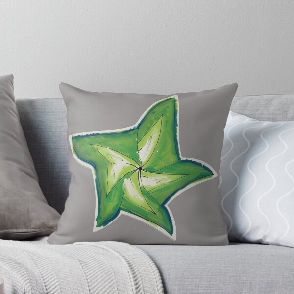 Item preview, Green star in watercolor and ink – Swirl pattern designed and sold by Modecreation.