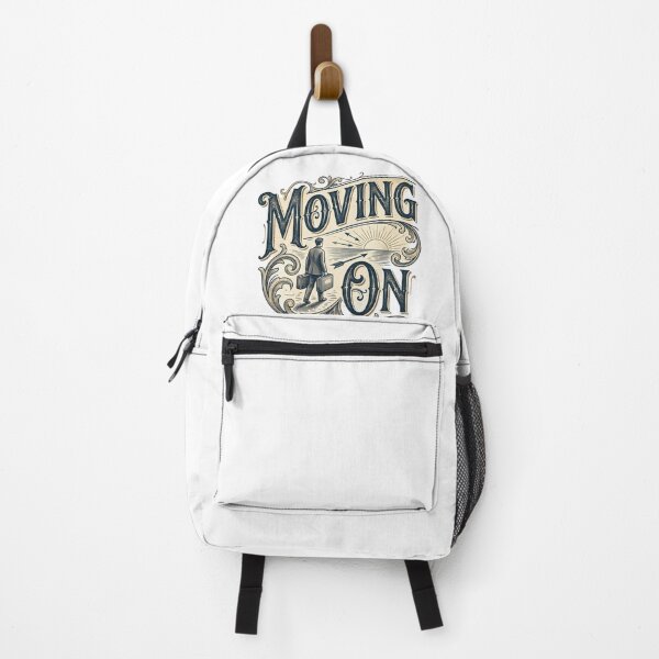 Item preview, Vintage Moving On Inspirational Typography - Classic Etching Style Art designed and sold by ElegantPeople.