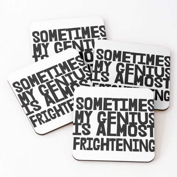 Item preview, Sometimes My Genius is Almost Frightening, Funny designed and sold by GingaArt.