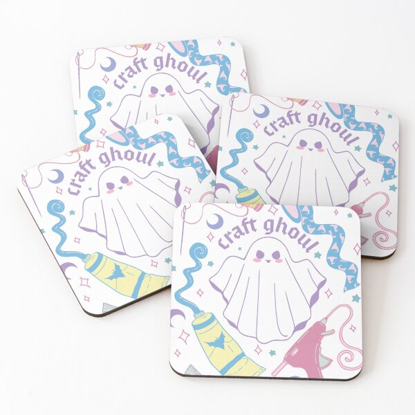 Item preview, Craft Ghoul Cute Pastel Halloween Crafting Ghost designed and sold by StudioFloraLuna.