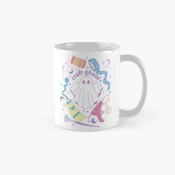 Item preview, Craft Ghoul Cute Pastel Halloween Crafting Ghost designed and sold by StudioFloraLuna.