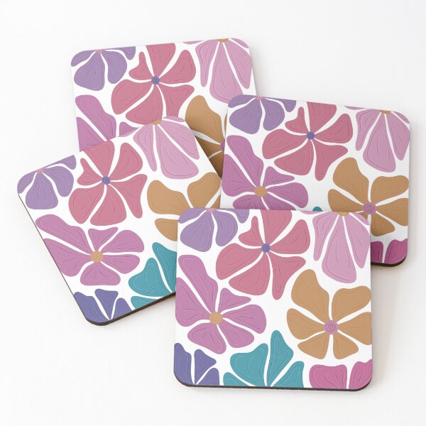 Item preview, Retro Colourful Flowers designed and sold by EJs .
