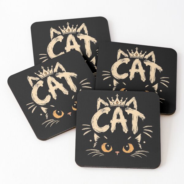Item preview, Cat Boho Minimalist Crown Cat Face Hand Drawn Art designed and sold by Retro Whiskers.