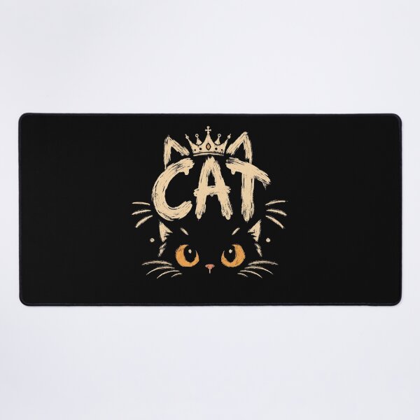 Item preview, Cat Boho Minimalist Crown Cat Face Hand Drawn Art designed and sold by Retro Whiskers.