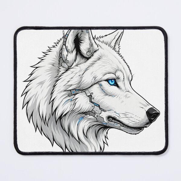 Item preview, Cyber wolf designed and sold by Wolfbyte.