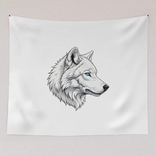 Item preview, Cyber wolf designed and sold by Wolfbyte.