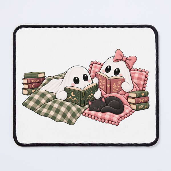 Item preview, Cute Ghost Reading designed and sold by House Of Hauntlings.