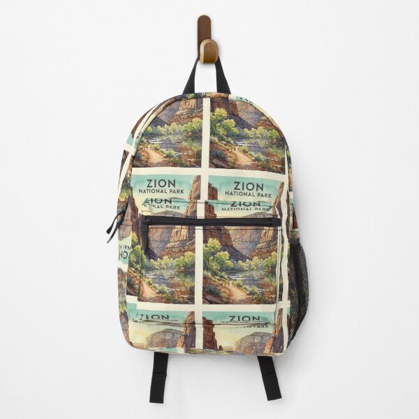 Item preview, Zion National Park Utah Vintage Watercolor Travel designed and sold by Teelogic.