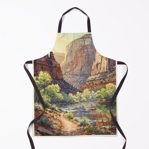 Item preview, Zion National Park Utah Vintage Watercolor Travel designed and sold by Teelogic.