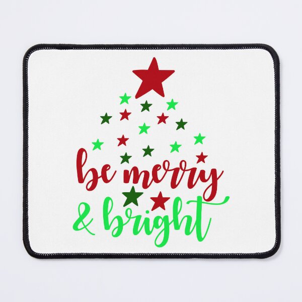 Item preview, Be Merry and Bright Christmas Quote Festive Holiday Vibes designed and sold by FuzionRaptor.