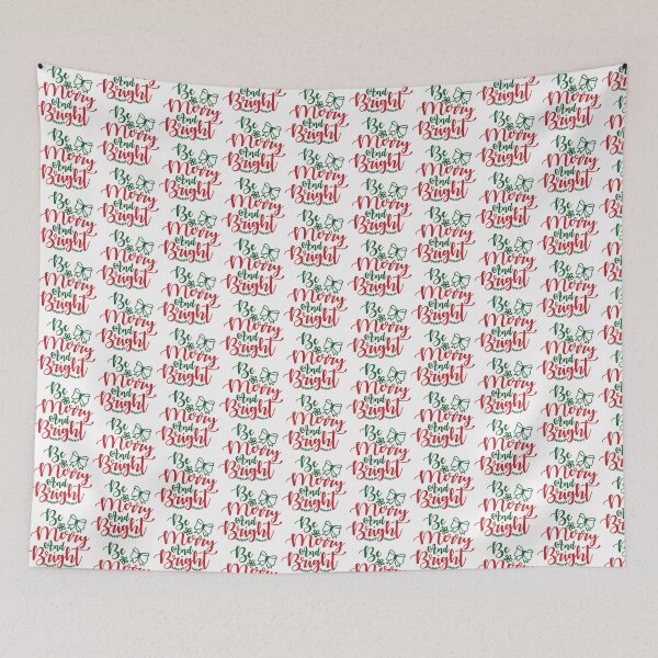 Item preview, Be Merry and Bright Christmas Quote Holiday Vibes designed and sold by FuzionRaptor.
