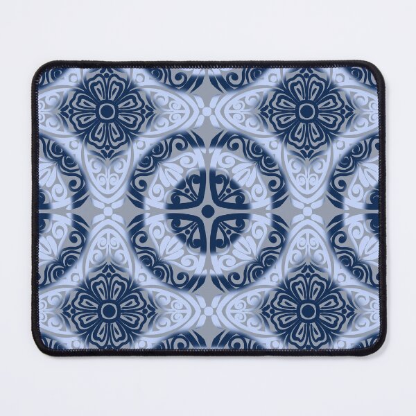 Item preview, Portuguese Ceramic Tile Motif | Blue & White Mediterranean Talavera Pattern designed and sold by Rukhscreations.