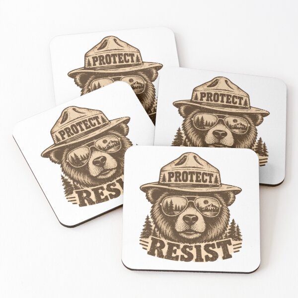 Item preview, Protect Resist Environmental Activist Conservation Bear designed and sold by HumansStuck12.