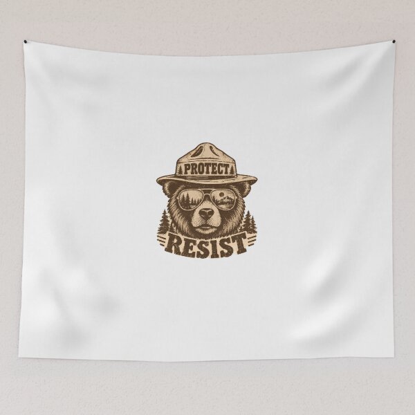 Item preview, Protect Resist Environmental Activist Conservation Bear designed and sold by HumansStuck12.