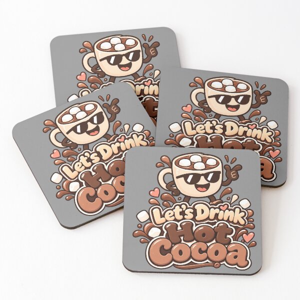 Aperçu de l'œuvre Buvons un chocolat chaud ! – Mug mignon en forme de guimauve créée et vendue par IMuDesigner.