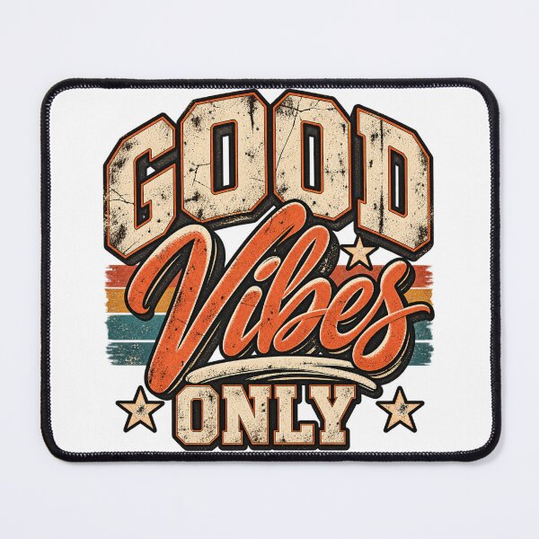 Item preview, Good Vibes Only – Vintage Retro Typography designed and sold by Behzat Altuner.