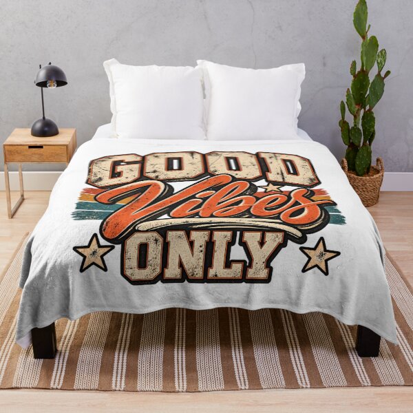 Item preview, Good Vibes Only – Vintage Retro Typography designed and sold by Behzat Altuner.