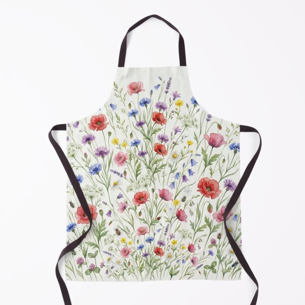 Item preview, Summer Wildflower Meadow - Botanical Poppies & Cornflowers Watercolor designed and sold by robertronda1.