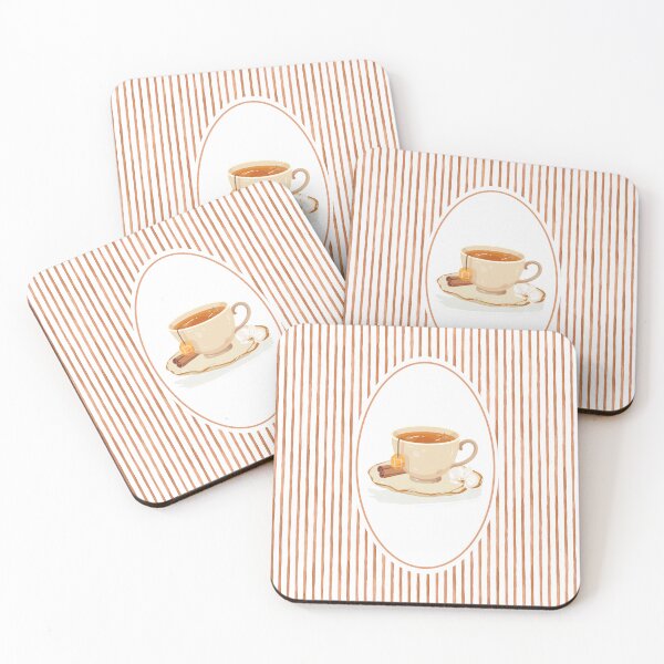 Item preview, Cinnamon tea autumn stripe designed and sold by Zestypickles.