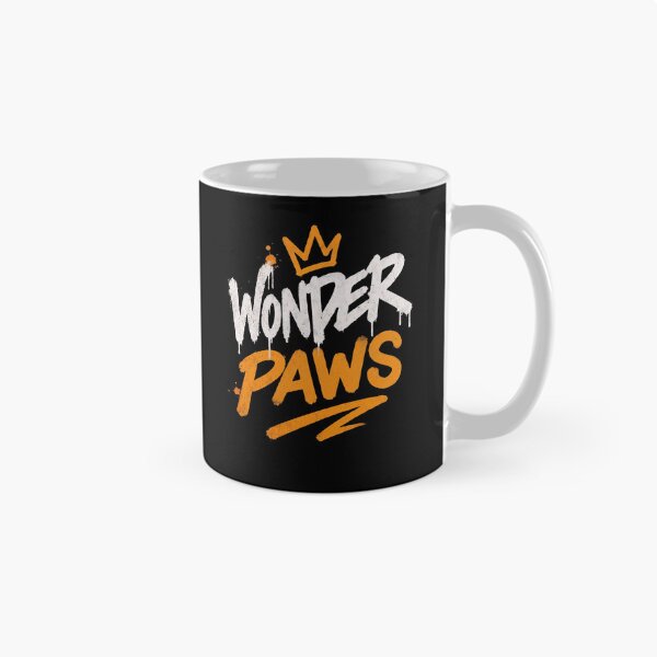 Item preview, Wonder Paws Cat Typography Street Art Graffiti designed and sold by Retro Whiskers.