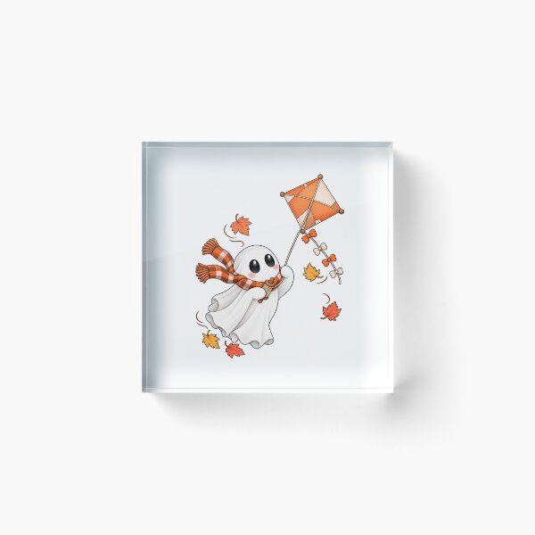 Item preview, Cute Ghost Flying a Kite designed and sold by House Of Hauntlings.