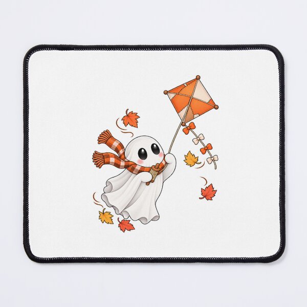 Item preview, Cute Ghost Flying a Kite designed and sold by House Of Hauntlings.