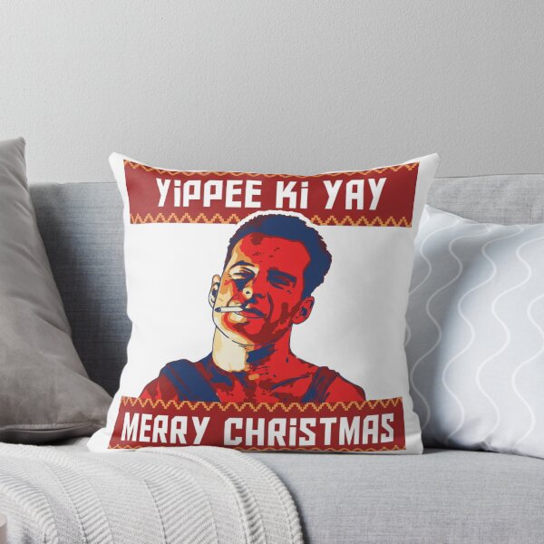Item preview, Die Hard Christmas Party Xmas Hans Gruber Design Nakatomi Plaza 1988 Jumper Tee Shirt Mug Dress Pillow Throw Santa Movie Snow Funny Deck The Hans designed and sold by Cool Robot Bro..