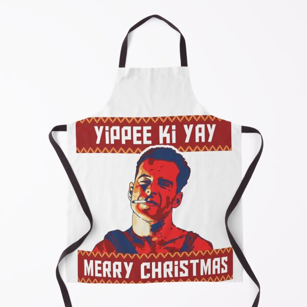 Artikelvorschau, Die Hard Weihnachtsparty Weihnachten Hans Gruber Design Nakatomi Plaza 1988 Pullover T-Shirt Tasse Kleid Kissen Überwurf Weihnachtsmann Film Schnee Lustig Deck The Hans entworfen und verkauft von Cool Robot Bro..