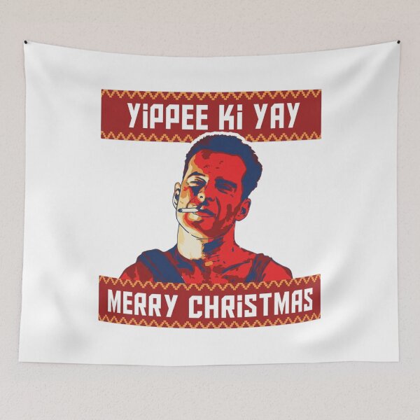 Item preview, Die Hard Christmas Party Xmas Hans Gruber Design Nakatomi Plaza 1988 Jumper Tee Shirt Mug Dress Pillow Throw Santa Movie Snow Funny Deck The Hans designed and sold by Cool Robot Bro..