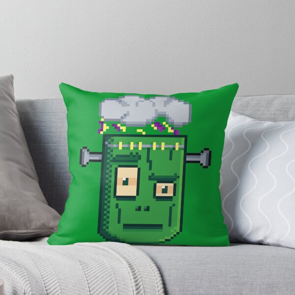 Item preview, Frankenstein Monster Retro Storm Cloud Zombie Face designed and sold by RetroRlx.
