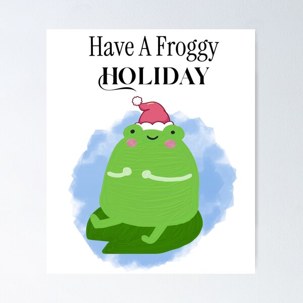 Item preview, Have A Froggy Holiday designed and sold by HoppingCreation.