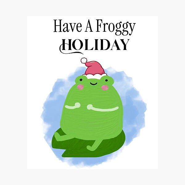 Item preview, Have A Froggy Holiday designed and sold by HoppingCreation.