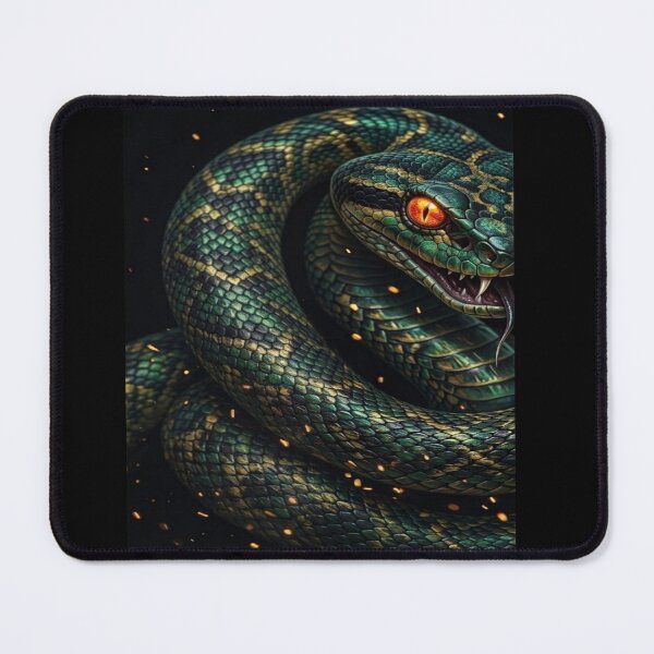 Item preview, Snake Eye Neon Flame - Half Face Animal Artwork designed and sold by KingofHearts25.