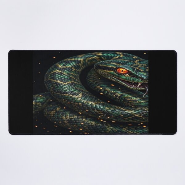 Item preview, Snake Eye Neon Flame - Half Face Animal Artwork designed and sold by KingofHearts25.
