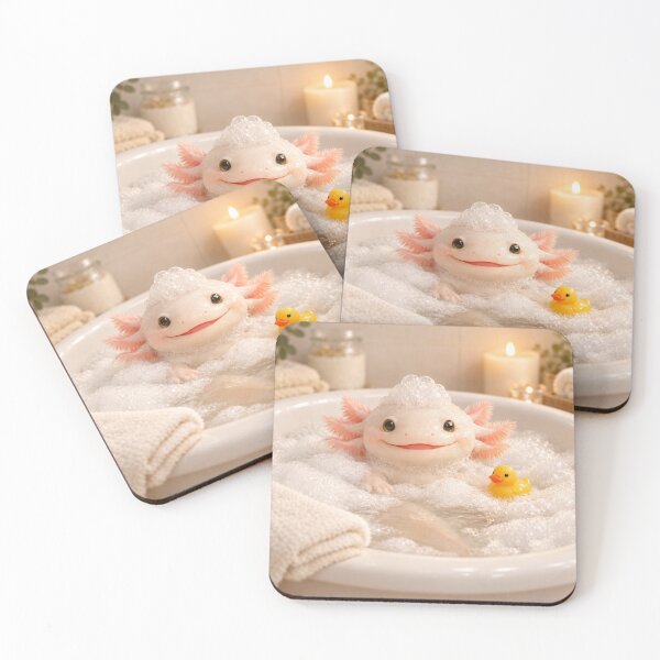 Item preview, Albino Axolotl Bathtub designed and sold by Sillytoe.