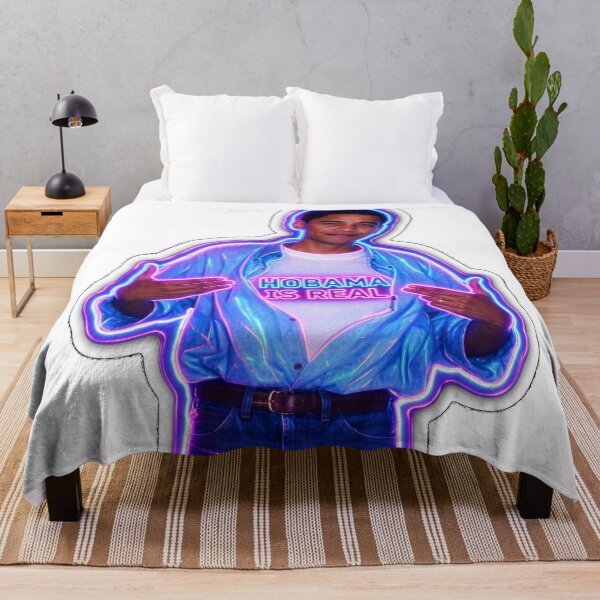 Item preview, Hobama Is Real Neon Retro Portrait designed and sold by ExploreAura Studio.