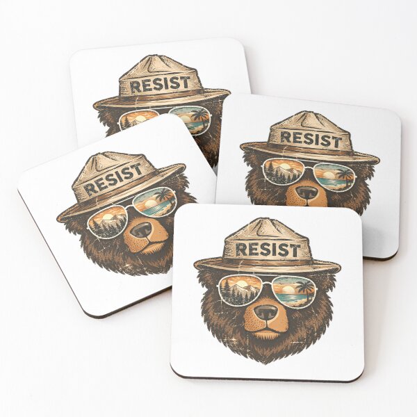 Item preview, Resist Bear National Park Environmentalist Outdoors designed and sold by HumansStuck12.