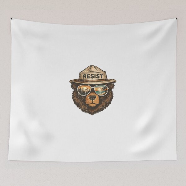 Item preview, Resist Bear National Park Environmentalist Outdoors designed and sold by HumansStuck12.